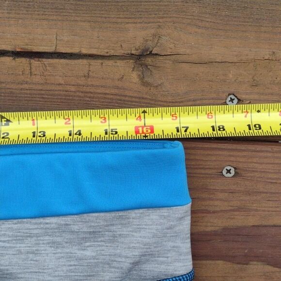 Nike Dri-Fit Color Block Black Red Blue Gray Leggings Size 1X - Picture 13 of 14